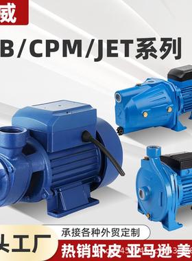 QB旋涡泵QB60/70/80清水漩涡泵AC220V/110V/127V太阳能板DC12V24V