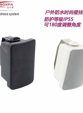 实力工厂高端时尚壁挂音箱防护等级IP55HI-FI时尚广播壁挂扬声器