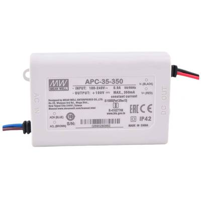 明纬LED电源APC-35-35035WLED恒流开关照明电源