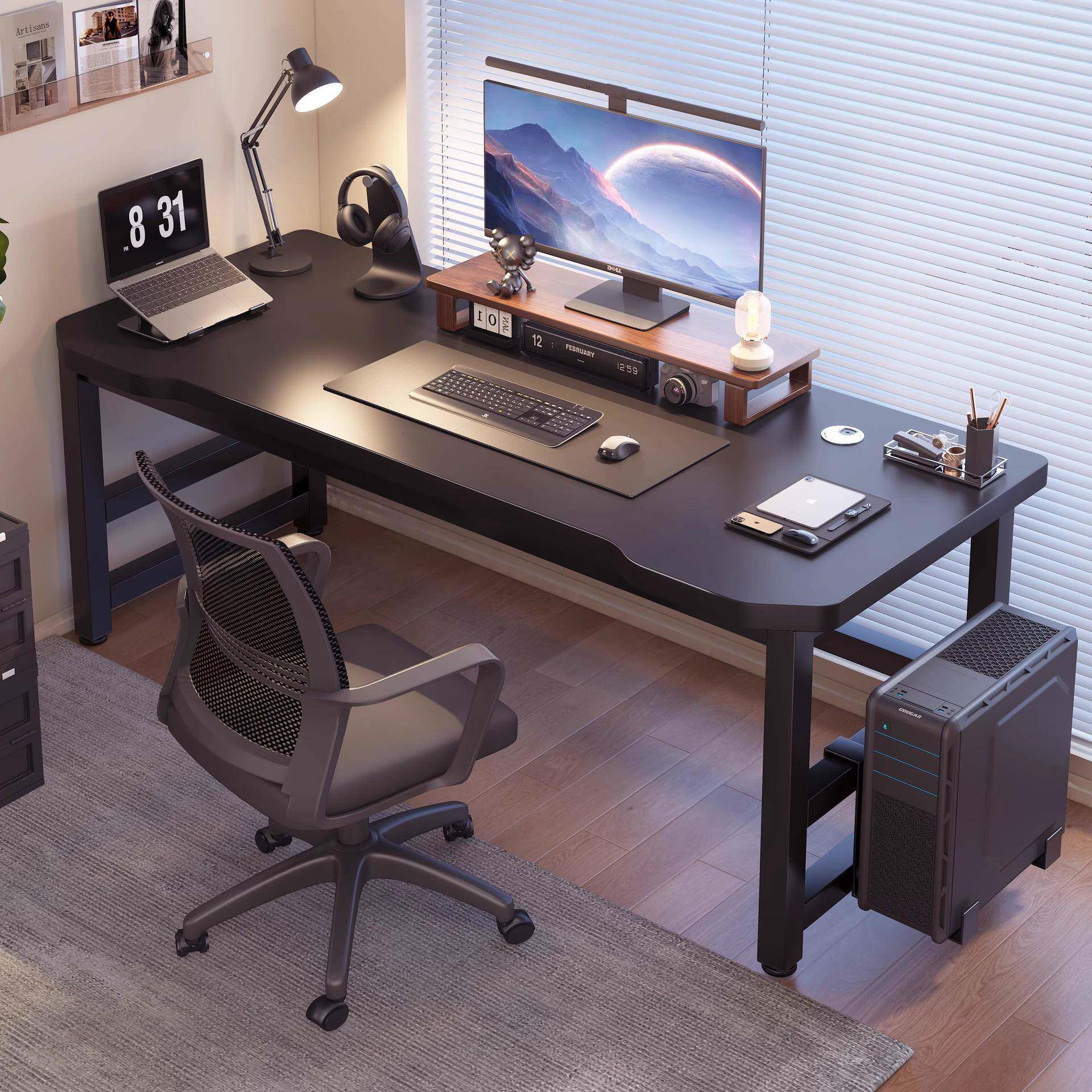 实木生态板电脑桌台式家用电竞桌卧室办公桌学生书桌出租屋长桌子