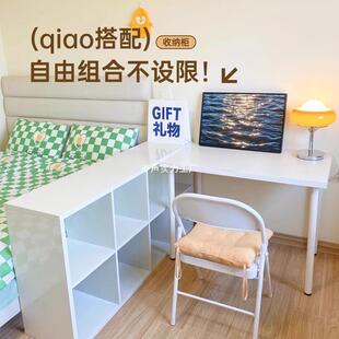 柜落地置物架卧室格子柜隔断柜床边收纳矮柜自由组合柜子储物柜