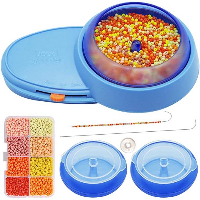 串珠旋转器套件自动穿珠机首饰珠宝快速穿珠器工具电动串珠旋转器