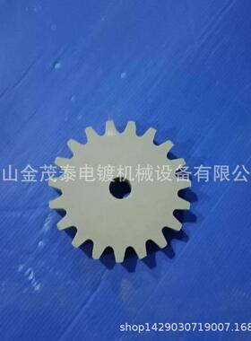 雕刻非标PP塑耐酸碱19齿125mm电镀滚筒驱动过渡齿轮设备配件