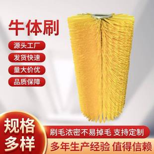 牧场牛体刷挠痒毛刷辊硬毛耐磨牛体刷子不掉毛牛舍全自动旋转辊刷