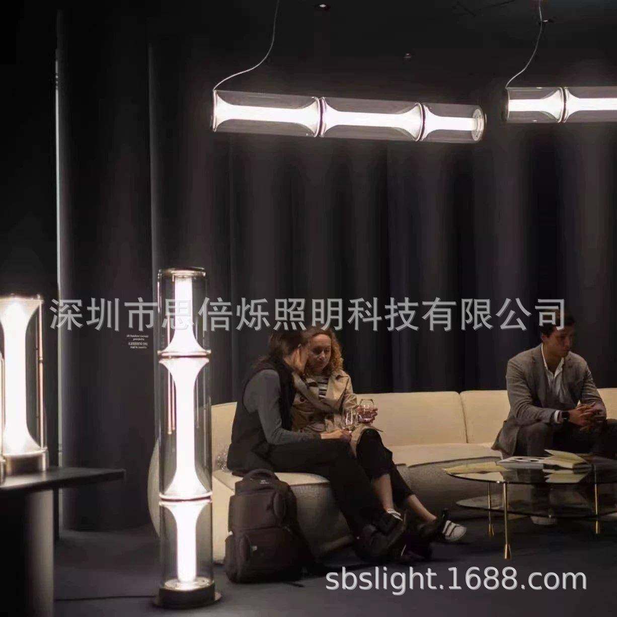 后现代简约设计师沙发边几玻璃落地灯样板房别墅客厅台灯餐厅吊灯