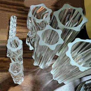 浦江水晶玻璃棒透明水晶玻璃管空心梅花管梅花棒歌吧酒店灯饰配件