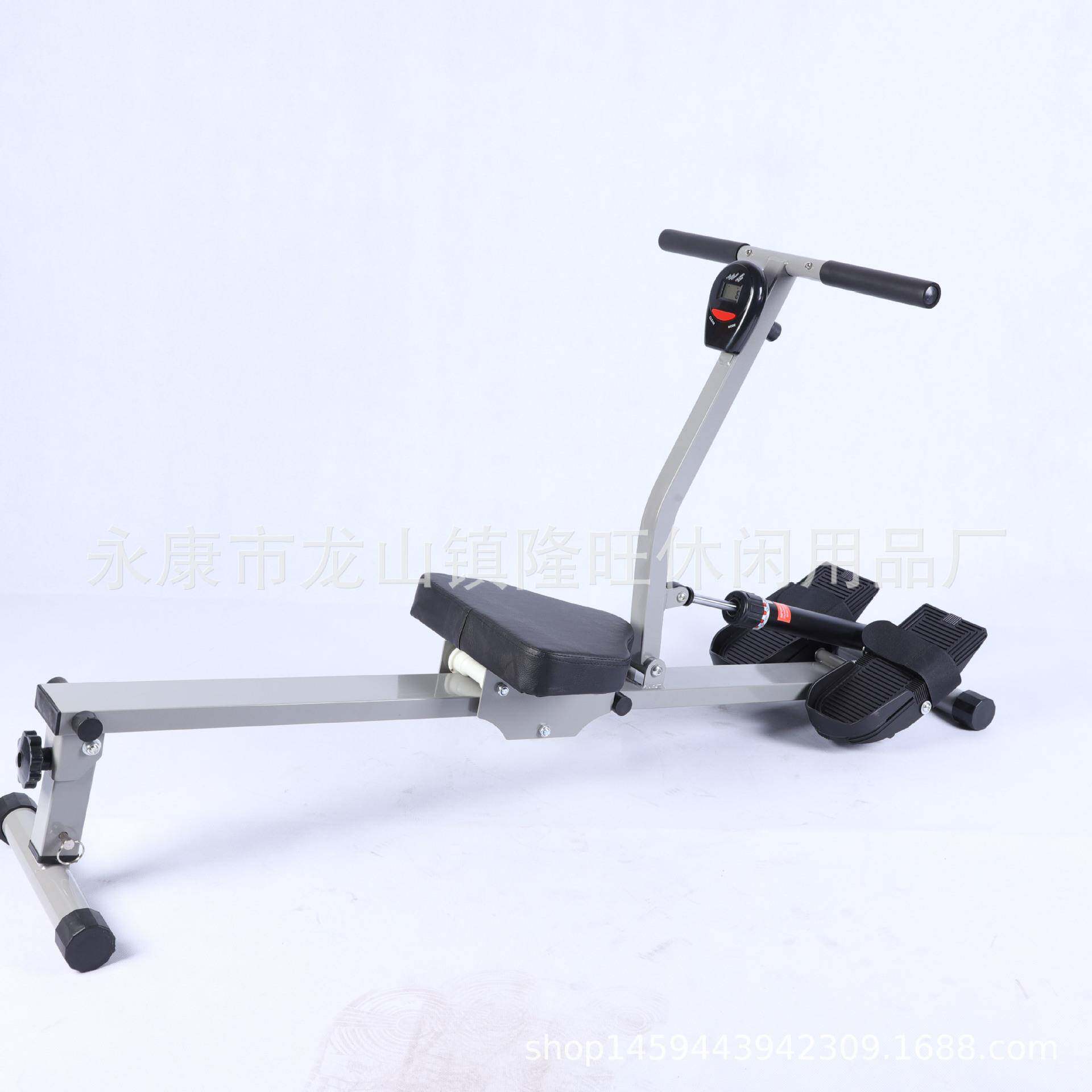 液压风阻简易划艇机收腹划桨机室内划船器健身器材