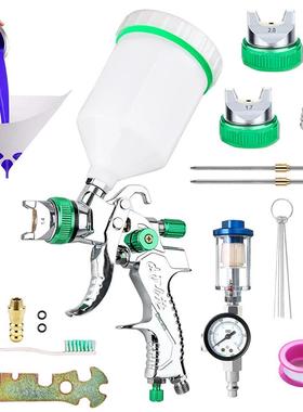 气动2008喷漆枪1.4/1.7/2.0mm汽车钣金上壶式面漆HVLP喷枪省漆