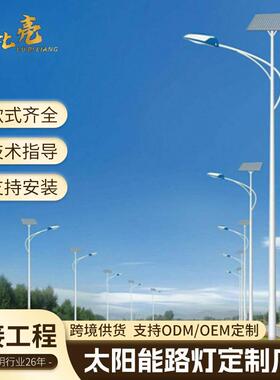 太阳能路灯led高杆灯市政道路工程灯全套6米8米户外灯新农村路灯