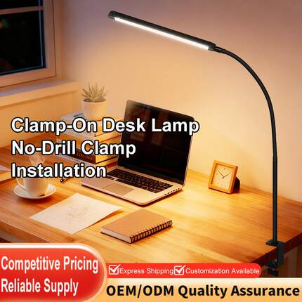 爆款LED夹式桌面护眼学习台灯学生儿童阅读照明学习护眼台灯