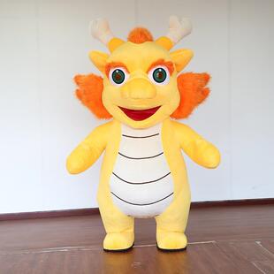 生肖龙充气人偶服装小火龙玩偶服喷龙火人穿卡通人偶衣服十二生肖