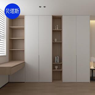 衣柜定制福人精板玻璃柜门杭州家用卧室一门到顶全屋柜子定做