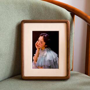 实木榫卯画框照片打印加圆角相框国画框A3书法字画装裱框挂墙