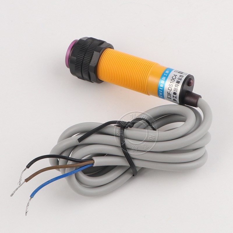 光电开关 传感器 E3F-DS10C4 漫反射型 NPN常开直流三线24V