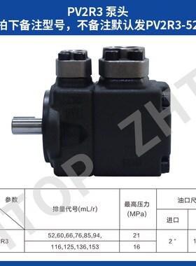 液压叶片泵PV2R1-10 12 14 17 19 23 252831-F-1R油泵PV2R2压力泵