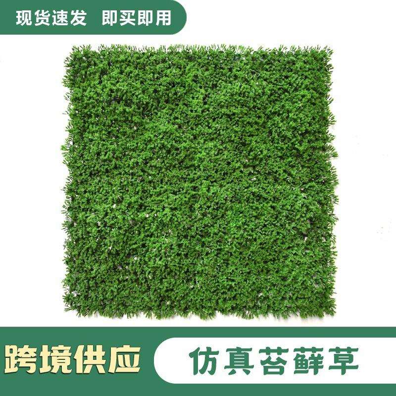 跨境供应仿真苔癣背景装饰墙门头室内装饰仿真青苔塑料假植物墙