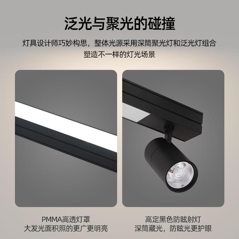 服装店轨道射灯展厅商超市健身房led长条灯带射灯店铺商用led吊灯