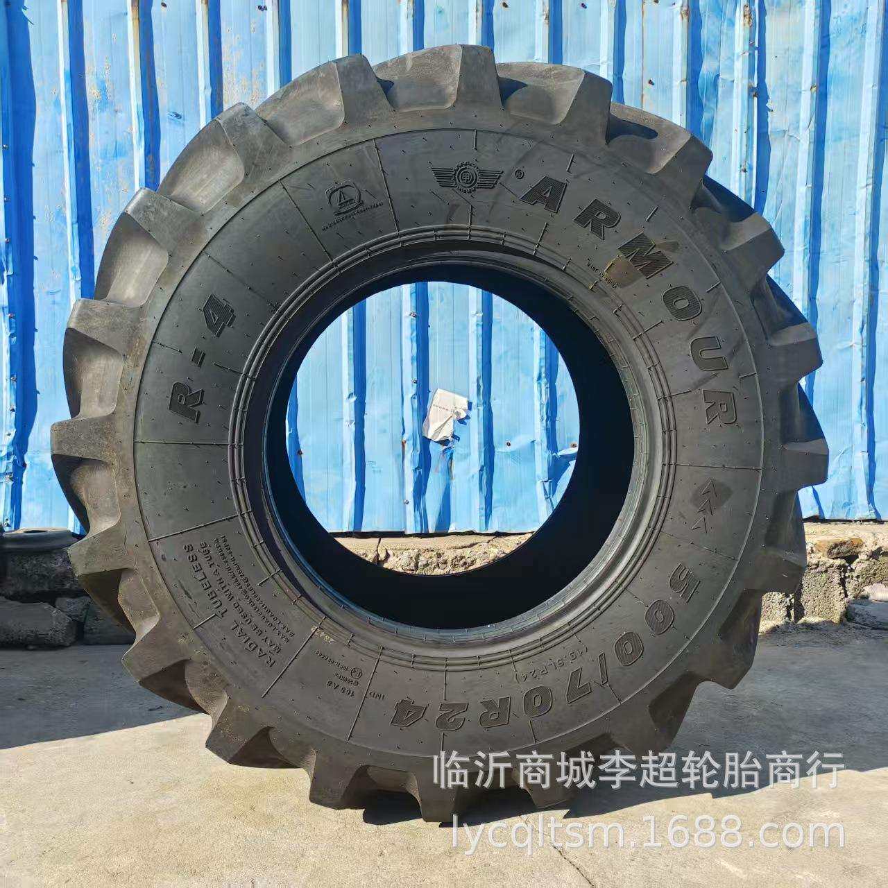 甲字轮胎500/70R24农子午加宽大型拖拉机农业胎R-4人字收获机