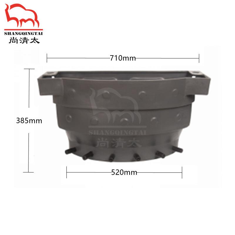 黑色犊牛喂奶桶 牛用红黑奶嘴吃奶桶 可供1~12头犊牛吸食牛用奶桶