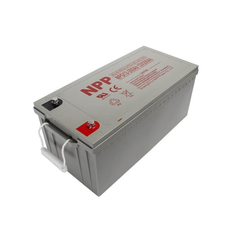 耐普蓄电池NPG12-200Ah 12V200ah太阳能光伏发电基站机房用电池