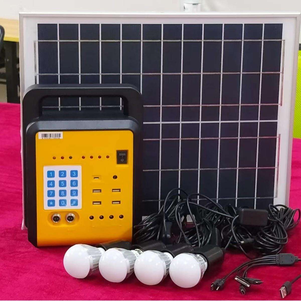 20W太阳能照明充电小系统LG标准7AhSolarlightingsystempaygo便携