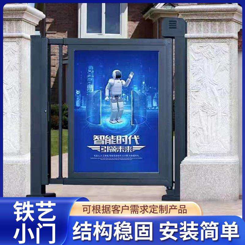 庭院门新中式花园门 现代别墅电动大门 农村自建房铁艺院子门南京