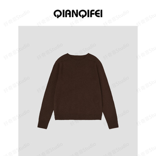 1-17F 新款宽松纯色百搭圆领打底针织衫 HDCH99142