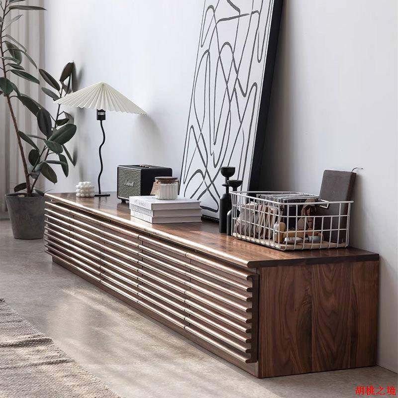 北欧黑胡桃木电视柜实木樱桃木现代简约客厅小户型格栅创意地柜,纺织面料/辅料/配套,纺织机械配件,淘宝优惠券,粉丝福利购,淘宝优惠卷