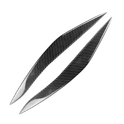 直销适用宝马5系F10F18改装520li525li碳纤维大灯灯眉装饰贴