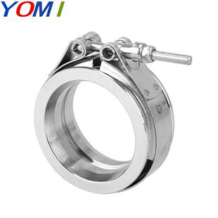 ebay不锈钢喉箍304法兰卡箍汽车排气管V型美式管道抱箍配件车用