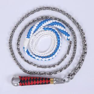 平面小钢炮双棱麦穗螺母健身不锈钢鞭响鞭花鞭晨练武术鞭表演鞭子