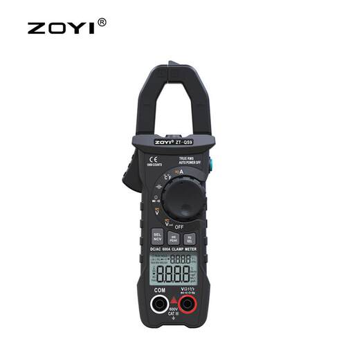ZOYI交直流钳形表ZT-QS9自动量程可测电压电阻通断温度智能防烧