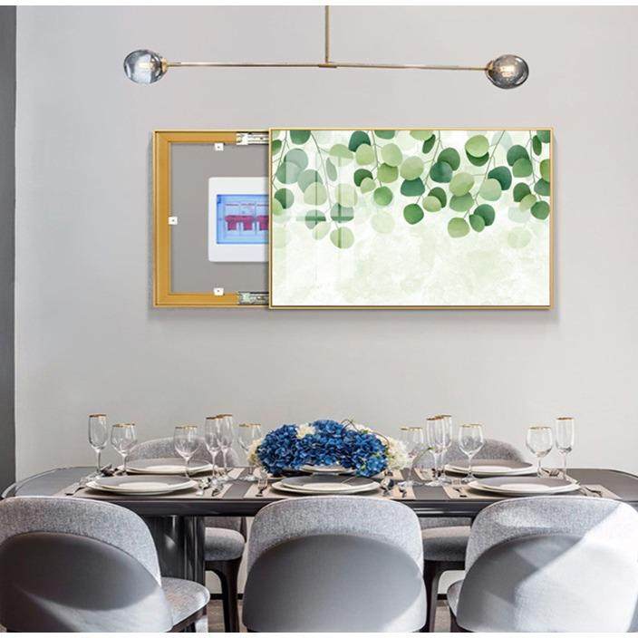 现代简约电箱画装饰画客厅卧室家居推拉液压壁画遮挡电表盒表挂画