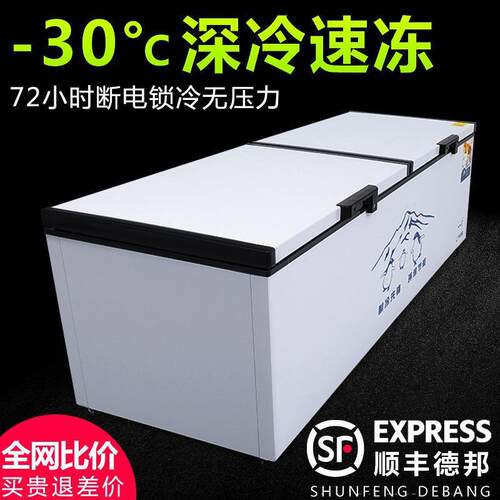 冰柜商用大容量冷藏全冷冻单温双温铜管速冻超市家用冰柜