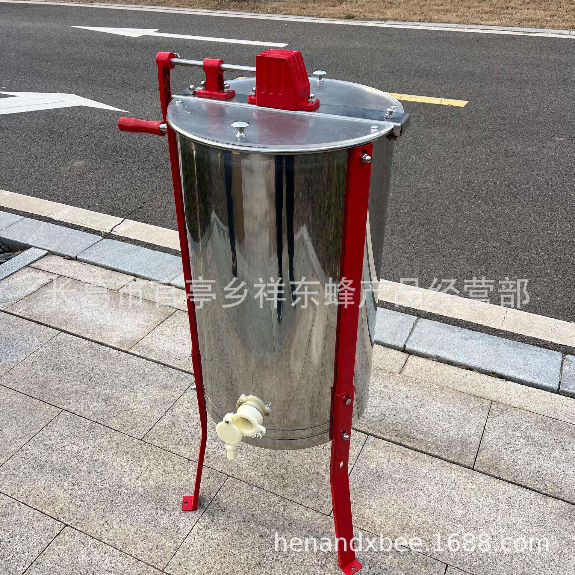 手动2框摇蜂蜜机不锈钢摇蜜机流蜜口两框二帧分离机鞑靼可调机械