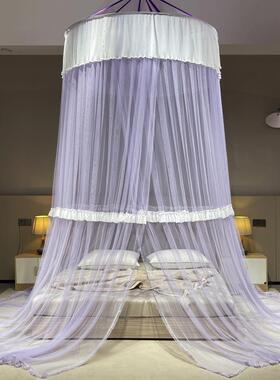 CB#新款加大1.5米直径圆顶子母床吊顶蚊帐2米大床1.2米小圆床用床