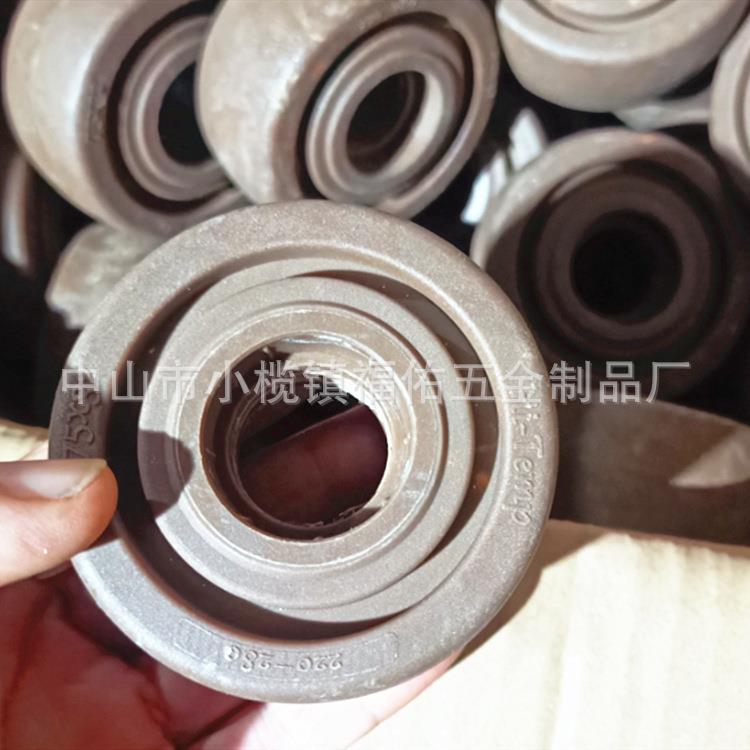 3456寸耐高温工业脚轮3-8寸实心铁芯橡胶轮子中重型机械设备轮
