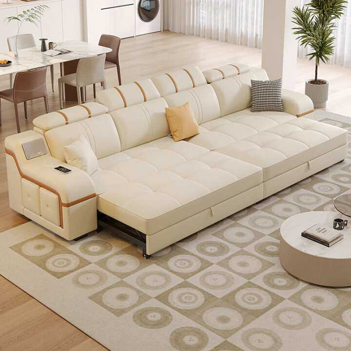 沙发床2026年新款折叠两用客厅小户型多功能科技布猫抓皮伸缩直排