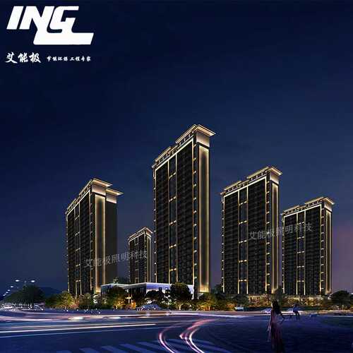 LED夜景效果图照明设计动画设计制作亮化照明工程施工方案