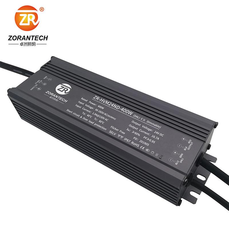 DALI调光电源400W养殖灯24V防水LED驱动电源48V恒压PUSH调光电源