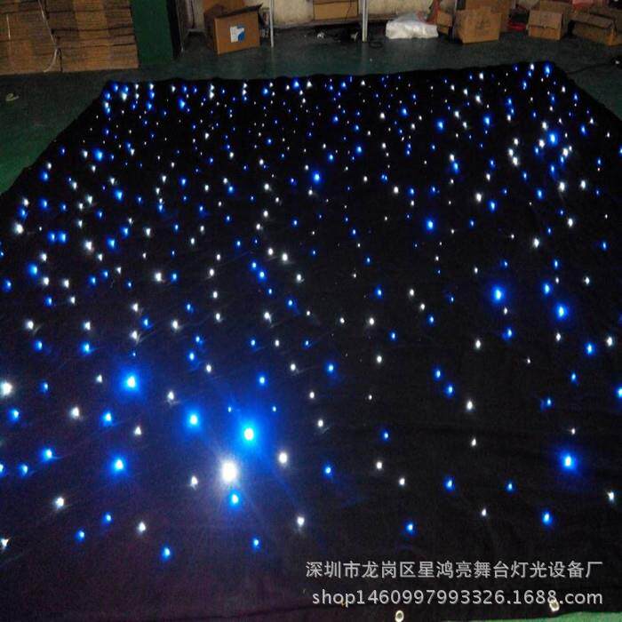 舞台灯光LED星空幕布婚庆秀道具演出帕灯背景星光布灯灯光秀