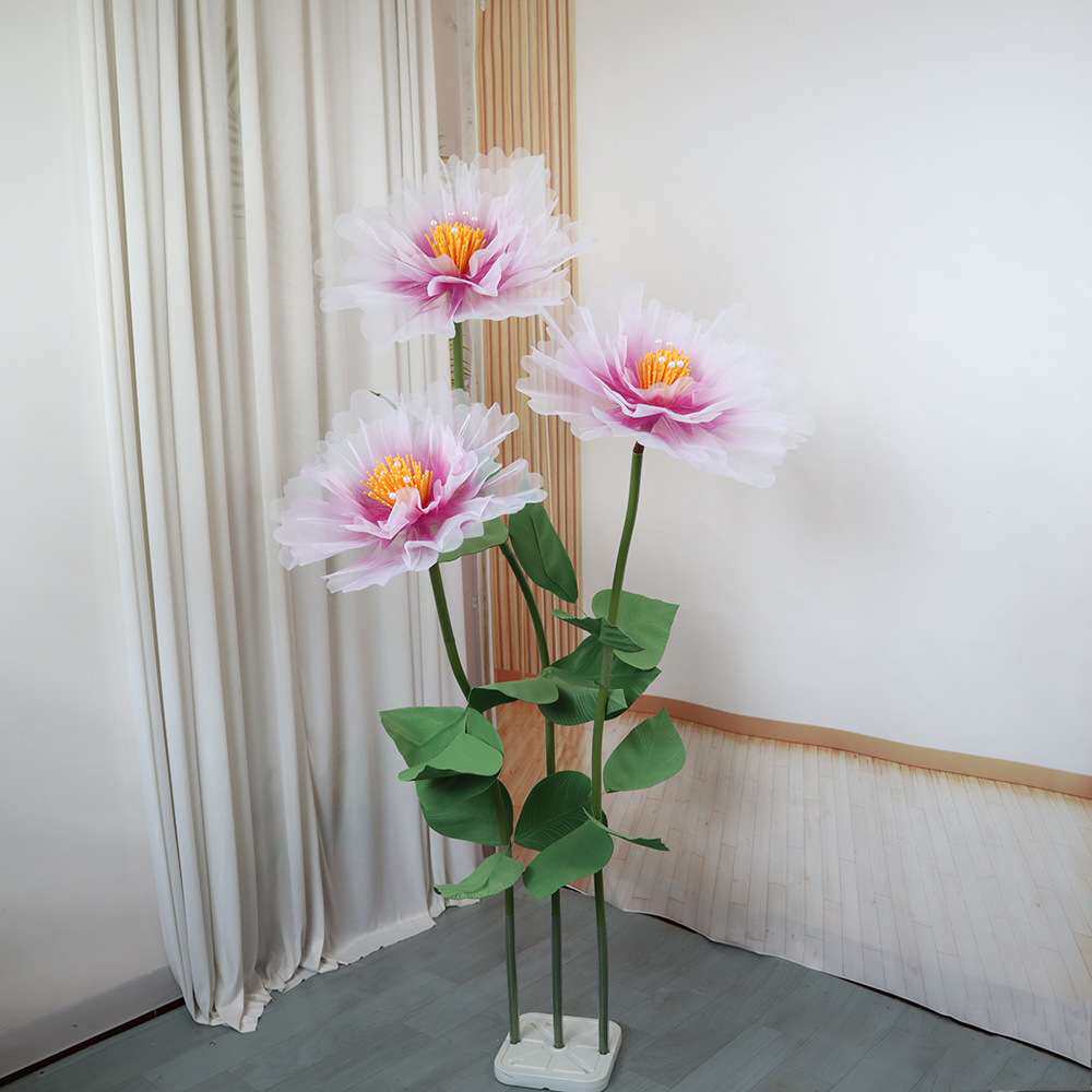 大型仿真纱花橱窗装饰花舞台活动布置花园装饰仿真大花套装
