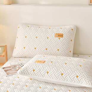 新款A类母婴级纯棉刺绣大豆夹棉床笠防水隔尿床垫保护罩直播爆款