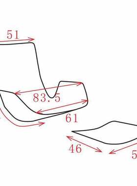 FC-2021电脑椅椅轻奢弯曲板配脚踏多层板实木木工板实木板弯板