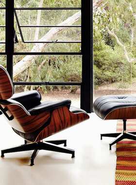 伊姆斯轻奢躺椅沙发椅eames现代简约设计师单人轻奢老板办公椅子