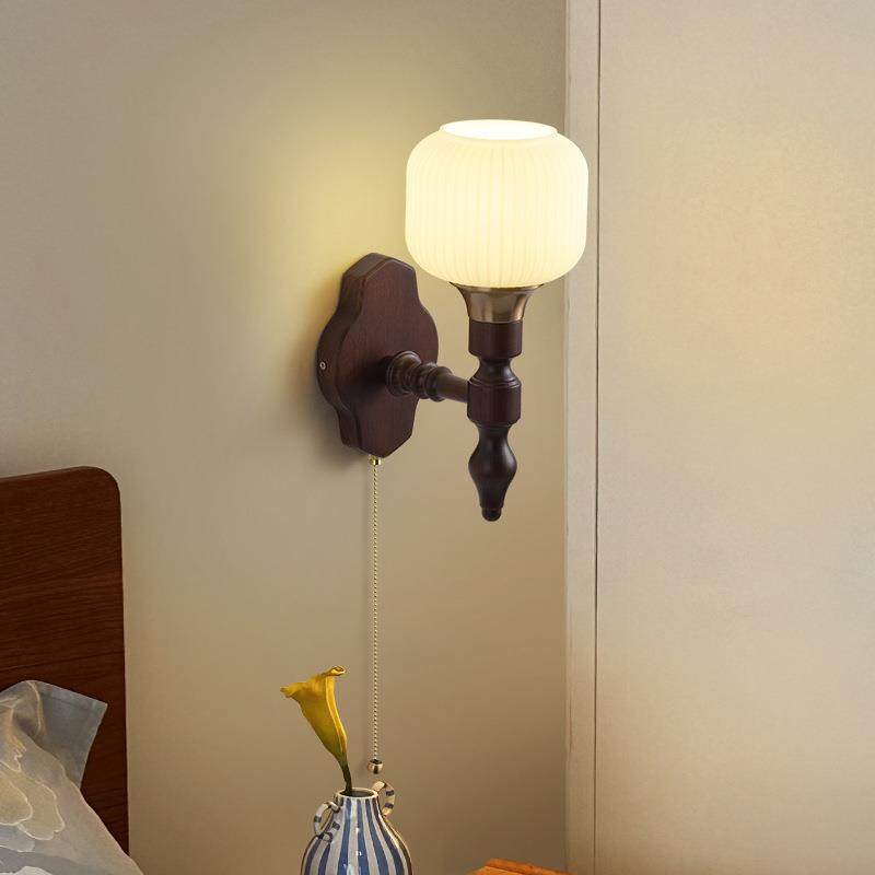 法式仿古怀旧壁灯床头壁灯新款中古风复古卧室书房客厅装饰灯具