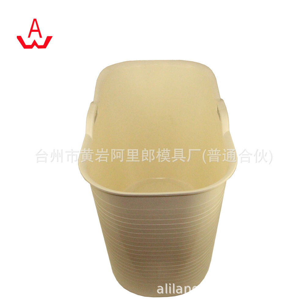 PP成人浴桶模具降温玩水盆塑料洗澡全身泡澡桶注塑模具大浴盆模具