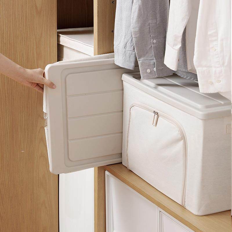 霜山布艺收纳箱带盖可叠加棉被衣服整理箱带视窗可折叠储物箱68,工业油品/胶粘/化学/实验室用品,其他实验室设备,淘宝优惠券,粉丝福利购,淘宝优惠卷