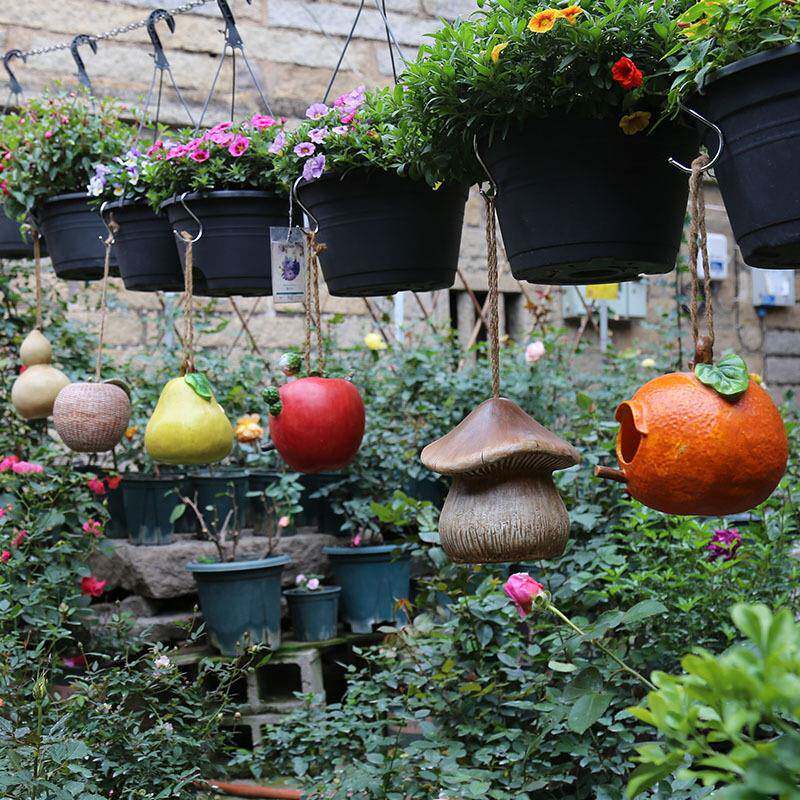 入户花园庭院树脂创意鸟窝装饰户外别墅阳台园艺景观树上装饰挂件