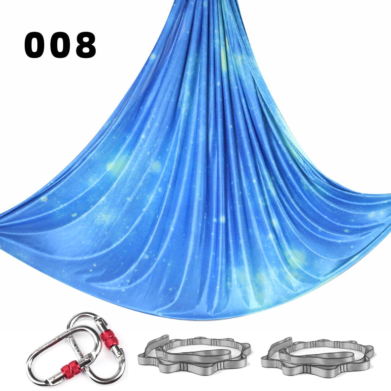 空中瑜伽吊床8m彩色面料家用高空弹力吊绳瑜伽馆挂布Yogahammock